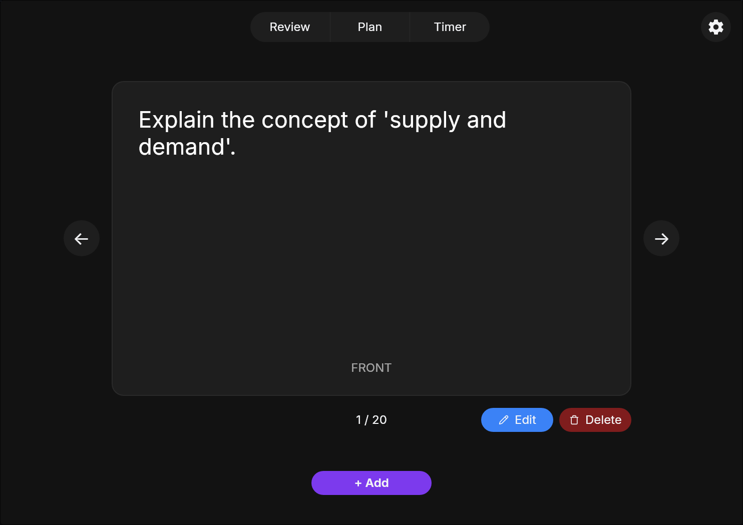 Flashcards with SM2 review